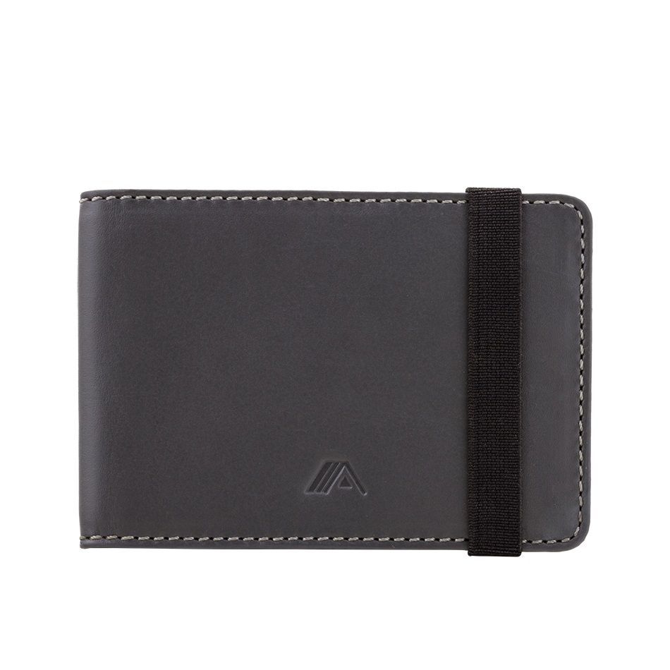 Leather Wallet Kihaku - Grey